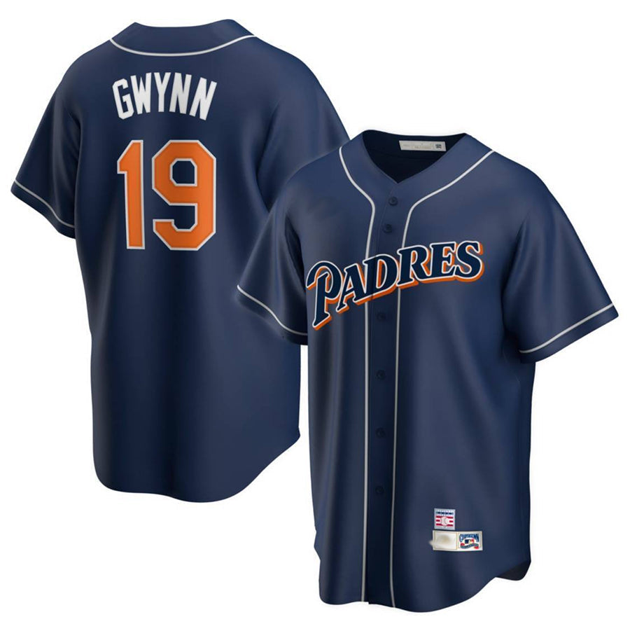 Custom #19 GWYNN Pro Stitched Jersey - Premium Edition