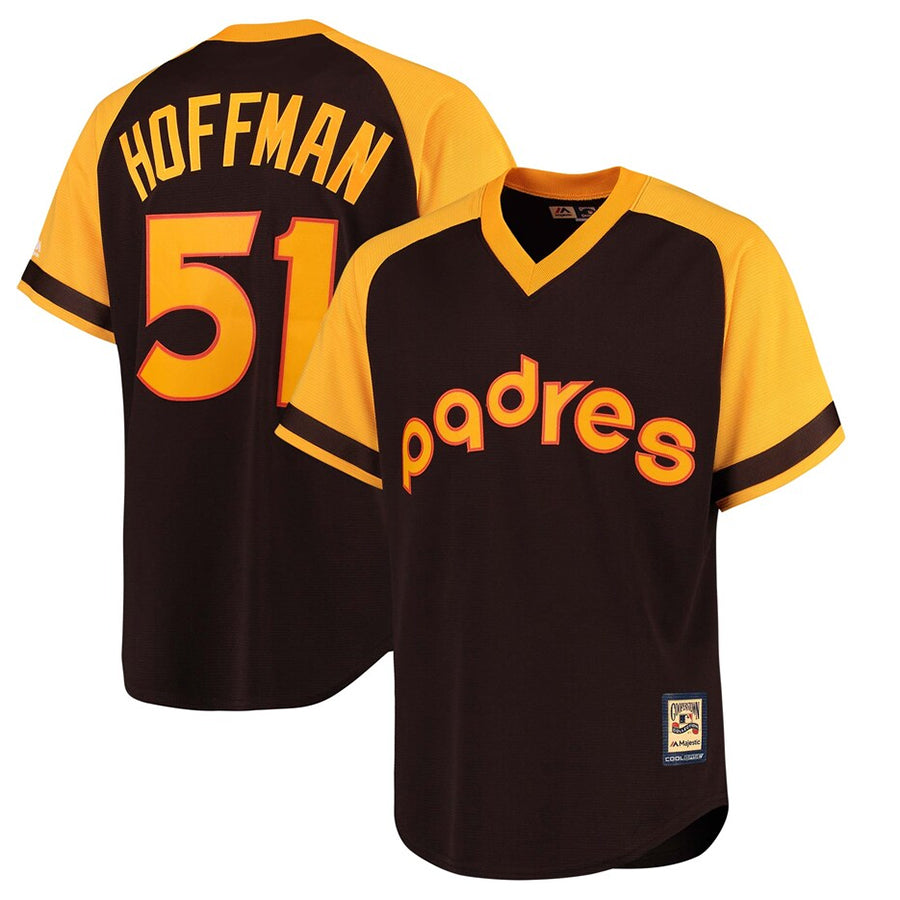 Custom #51 Brown SD Baseball Shirt Top