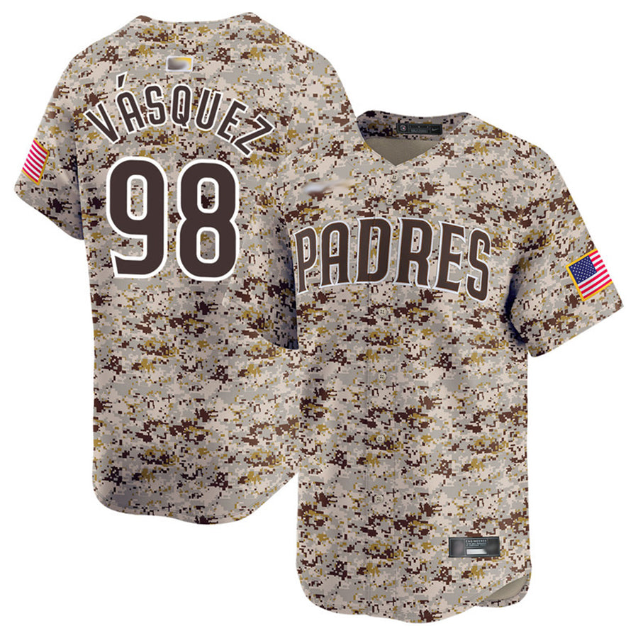 Custom #98 VASQUEZ Pro Stitched Jersey - Premium Edition