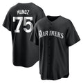 Custom #75 Black SEA Baseball Shirt Top