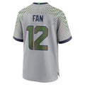 Custom #12 Grey SEA Football Shirt Top