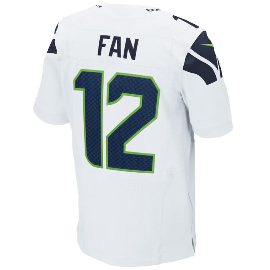 Custom #12 White SEA Football Shirt Top