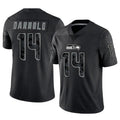 Custom #14 Black SEA Football Shirt Top