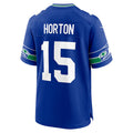 Custom #15 Royal Throwback SEA Football Shirt Top
