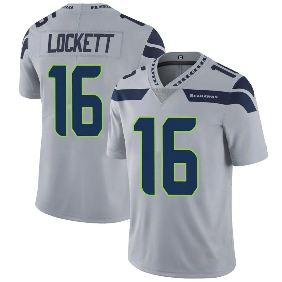 Custom #16 Gray SEA Football Shirt Top