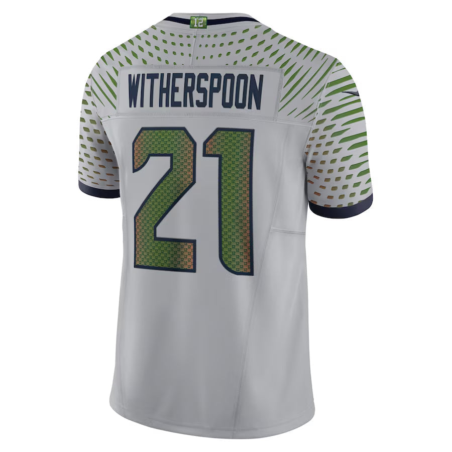 Custom #21 Gray SEA Football Shirt Top