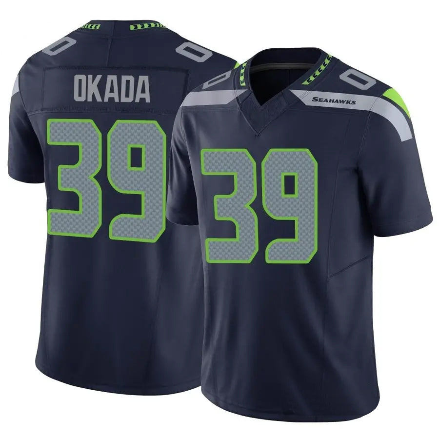 Custom #39 Navy SEA Football Shirt Top