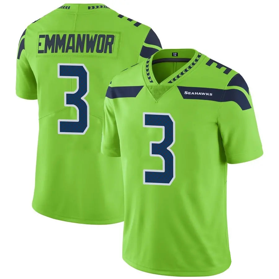 Custom #3 Green SEA Football Shirt Top