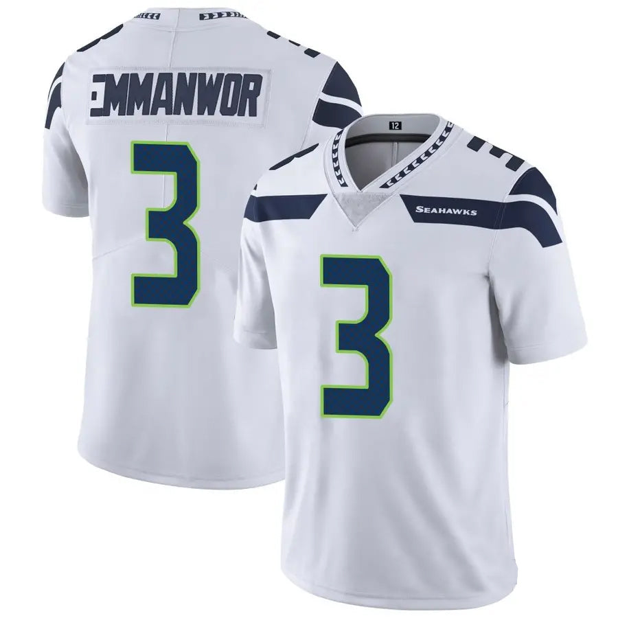 Custom #3 White SEA Football Shirt Top