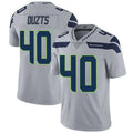 Custom #40 Grey SEA Football Shirt Top