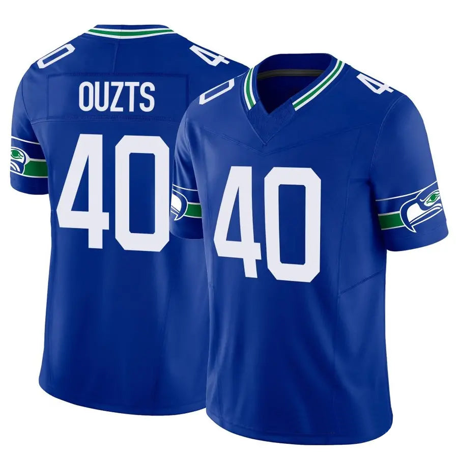 Custom #40 Royal SEA Football Shirt Top