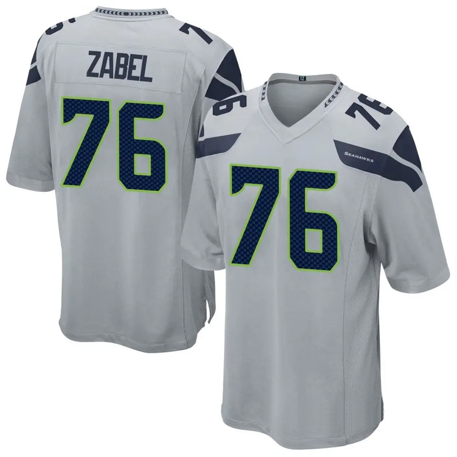 Custom #76 Grey SEA Football Shirt Top
