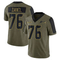 Custom #76 Grey SEA Football Shirt Top