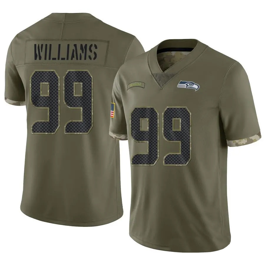 Custom #99 Olive SEA Football Shirt Top