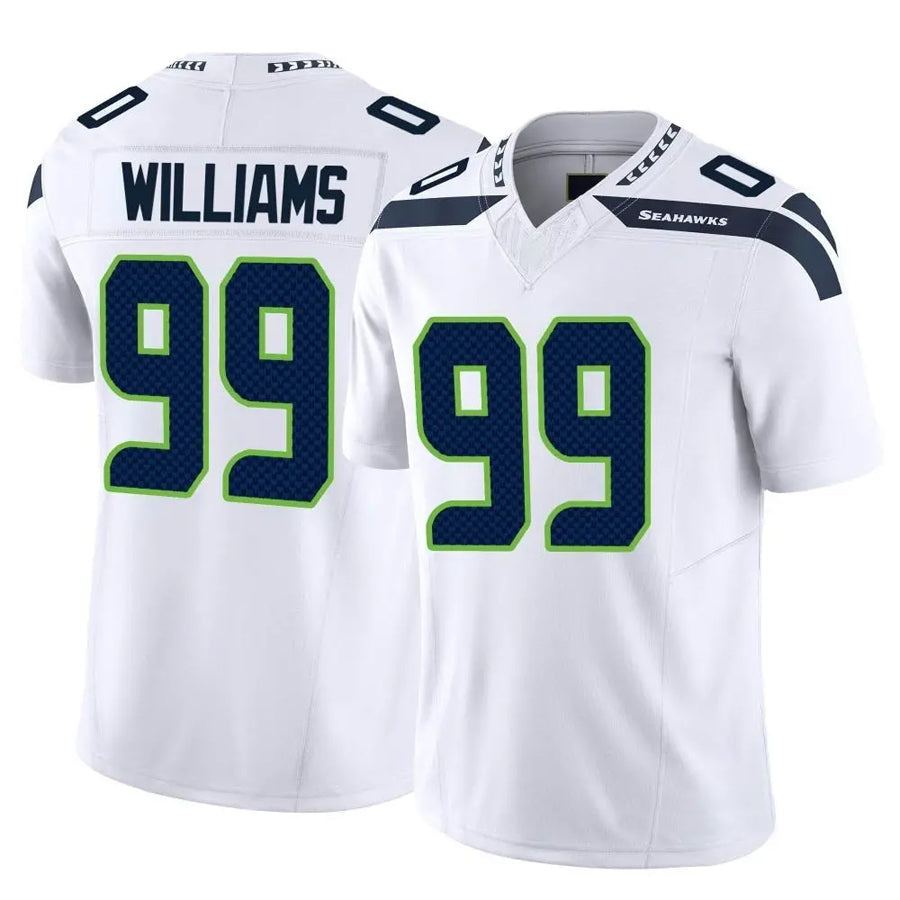Custom #99 White SEA Football Shirt Top