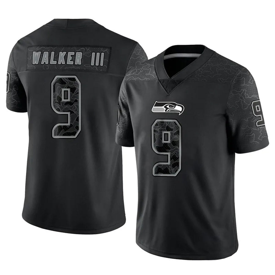 Custom #9 Black SEA Football Shirt Top