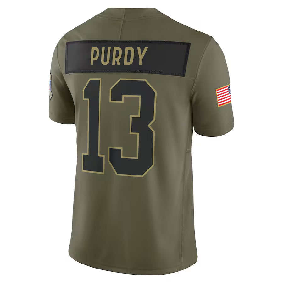 Custom #13 Olive SF Football Shirt Top