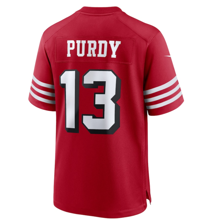 Custom #13 Scarlet SF Football Shirt Top