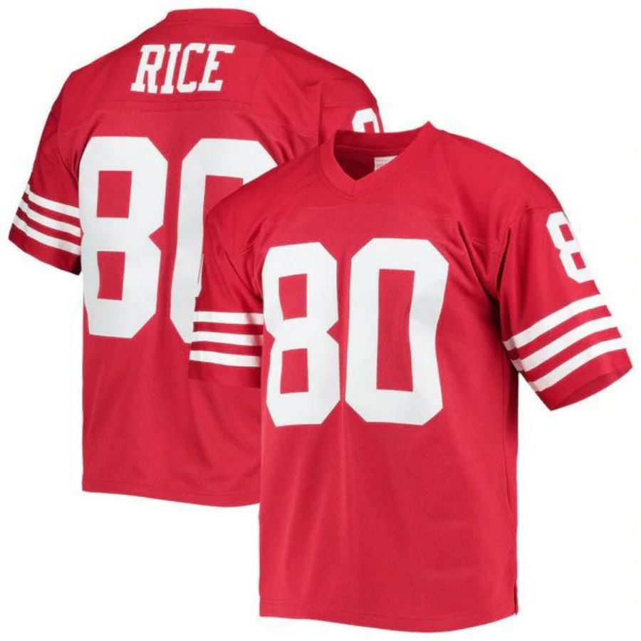 Custom #80 RICE Pro Stitched Jersey - Premium Edition