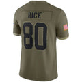 Custom #80 RICE Pro Stitched Jersey - Premium Edition