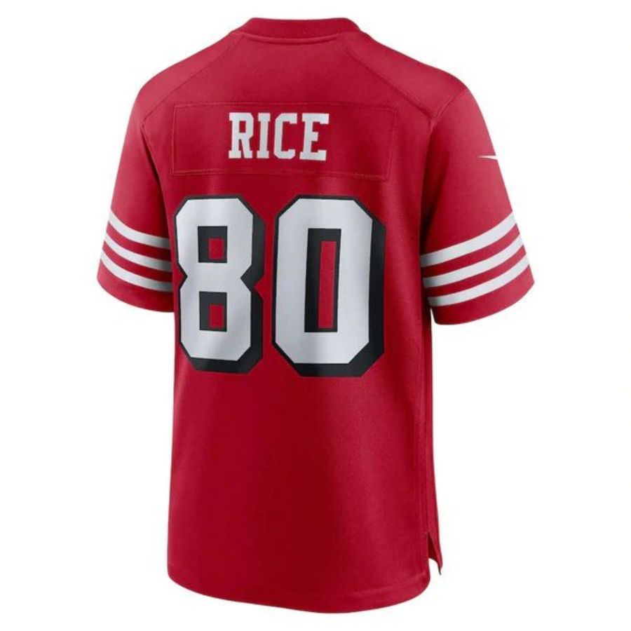 Custom #80 RICE Pro Stitched Jersey - Premium Edition
