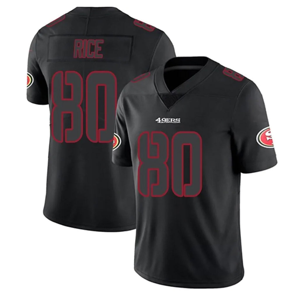 Custom #80 RICE Pro Stitched Jersey - Premium Edition