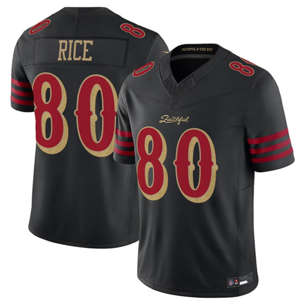 Custom #80 RICE Pro Stitched Jersey - Premium Edition
