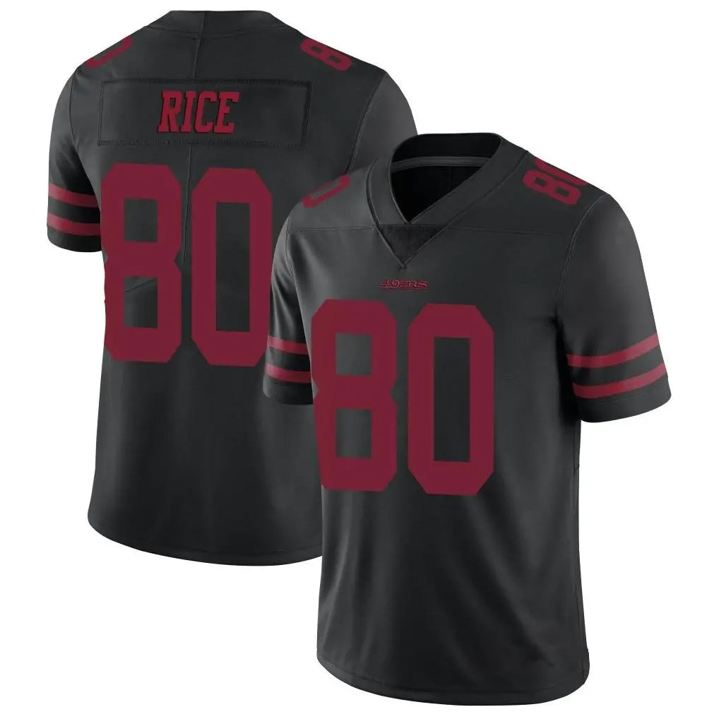 Custom #80 RICE Pro Stitched Jersey - Premium Edition