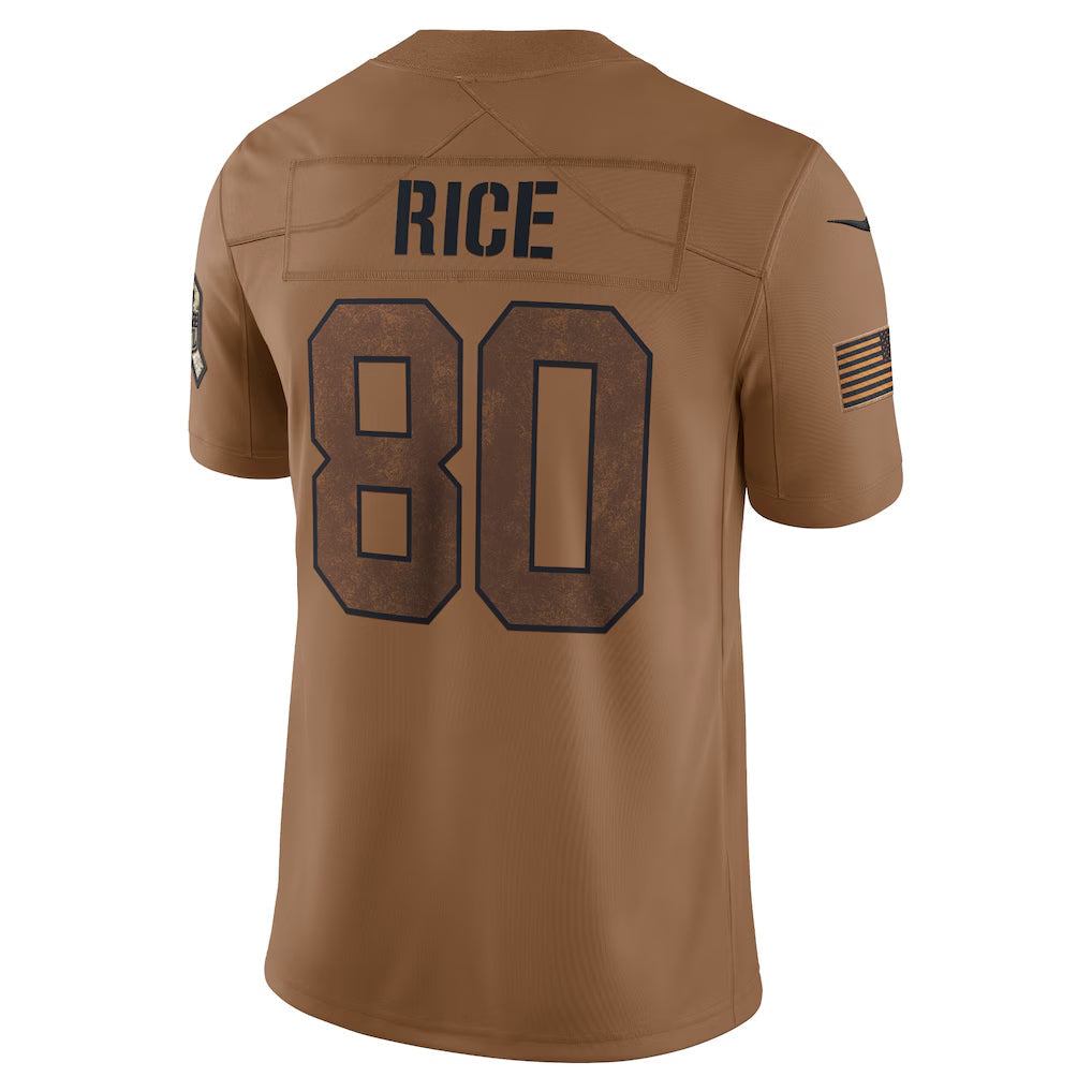Custom #80 RICE Pro Stitched Jersey - Premium Edition