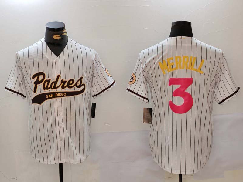 Custom #3 MERRILL Pro Stitched Jersey - Premium Edition