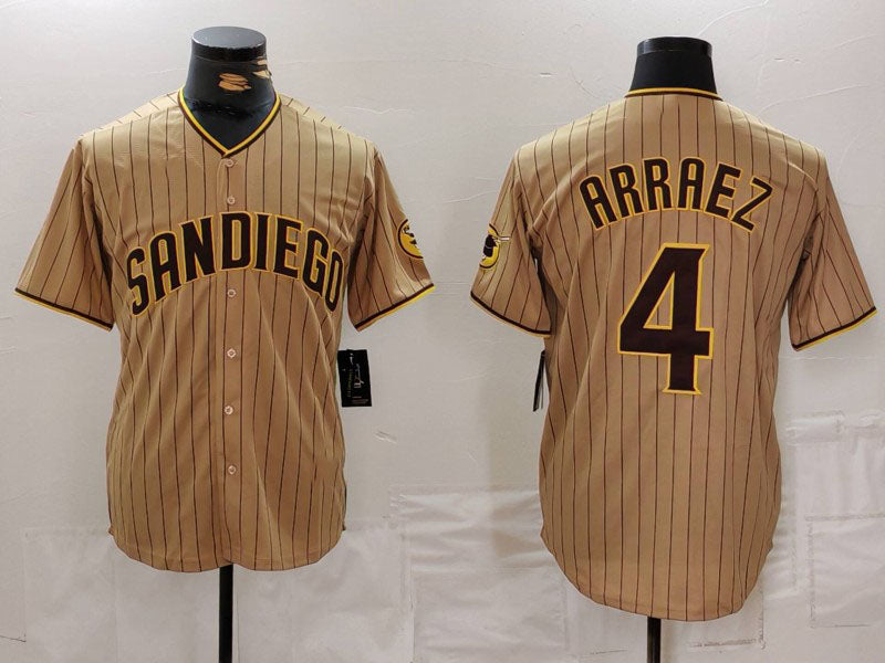 Custom #4 ARRAEZ Pro Stitched Jersey - Premium Edition