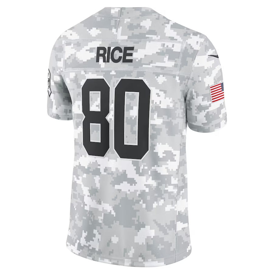 Custom #80 RICE Pro Stitched Jersey - Premium Edition