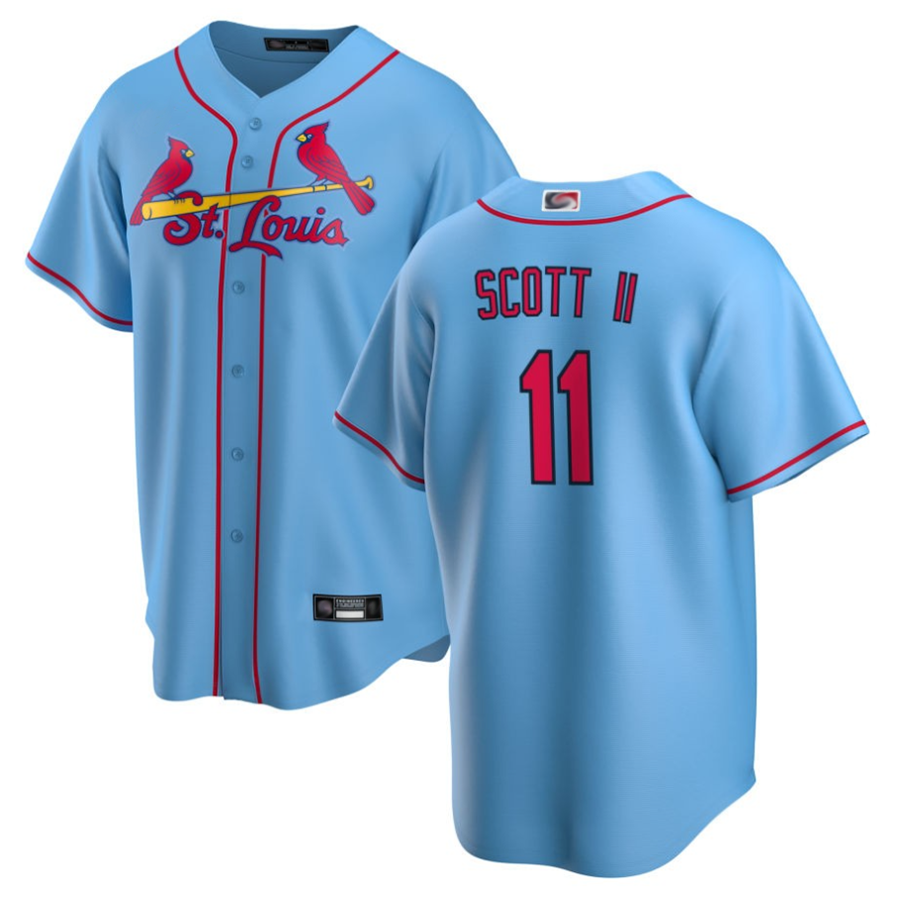Custom #11 Light Blue STL Baseball Shirt Top