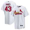 St.Louis Cardinals #43 Pedro Pag隆搂|s Player White Home Replica Baseball Jerseys