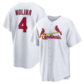 Custom #4 White STL Baseball Shirt Top