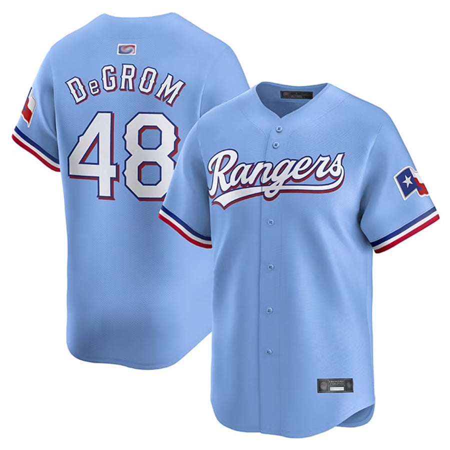 Custom #48 DEGROM Pro Stitched Jersey - Premium Edition