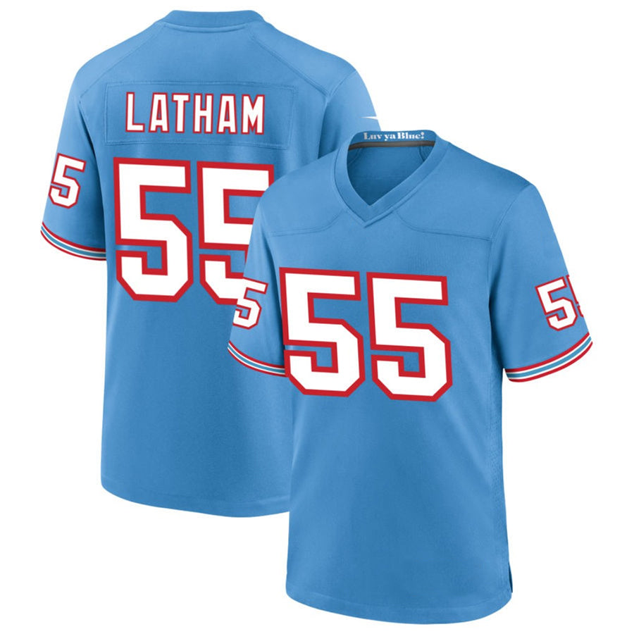 Custom #55 LATHAM Pro Stitched Jersey - Premium Edition