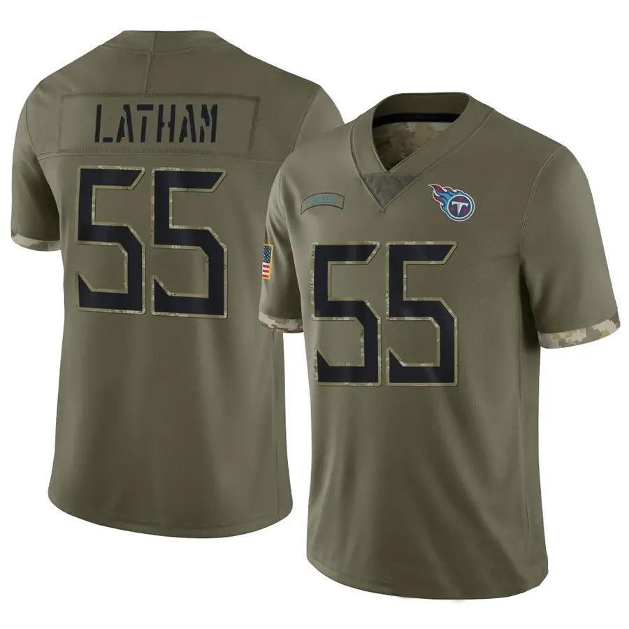 Custom #55 LATHAM Pro Stitched Jersey - Premium Edition