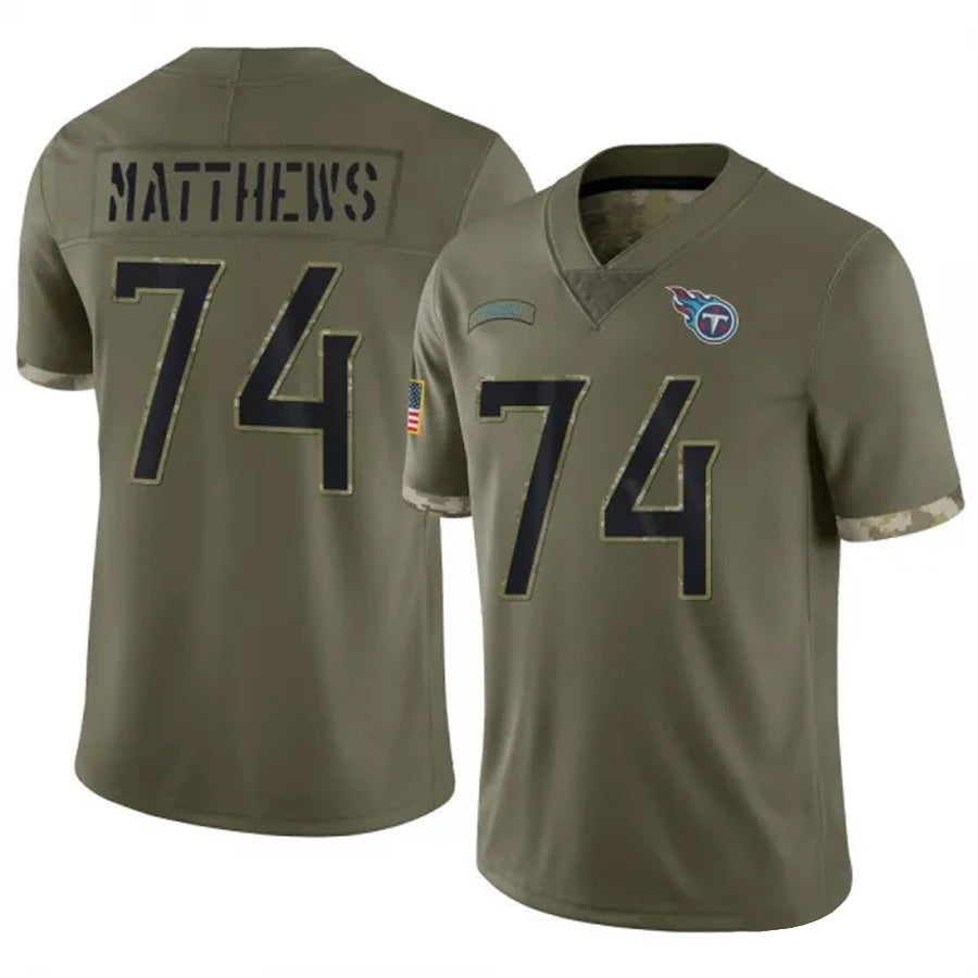 Custom #74 Olive TEN Football Shirt Top