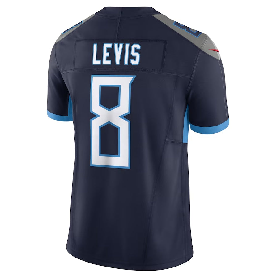 Custom #8 LEVIS Pro Stitched Jersey - Premium Edition
