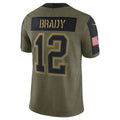 Custom #12 BRADY Pro Stitched Jersey - Premium Edition