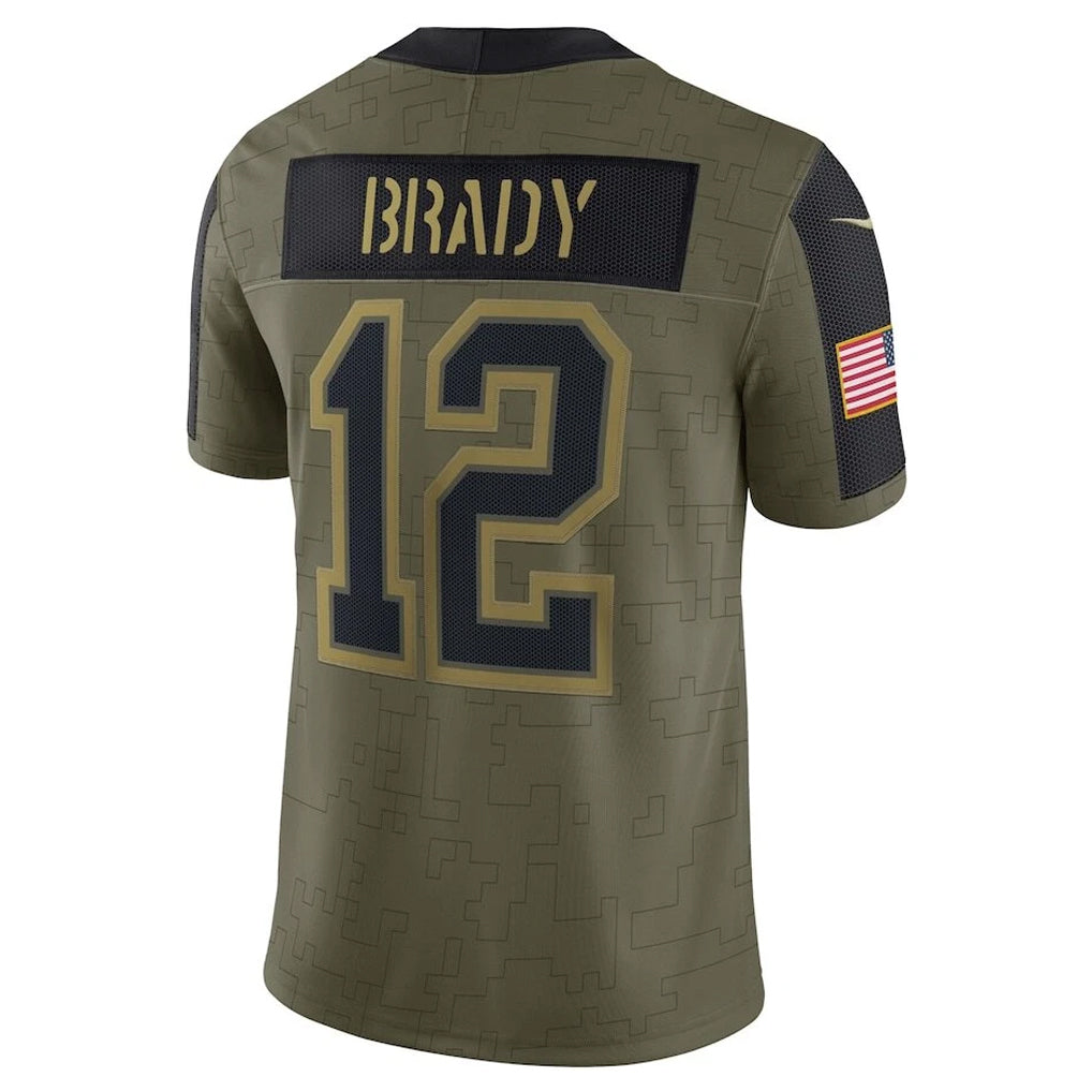 Custom #12 BRADY Pro Stitched Jersey - Premium Edition