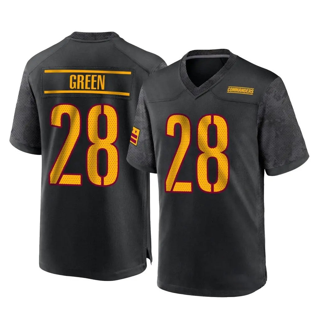 Custom #28 Black WAS Football Shirt Top