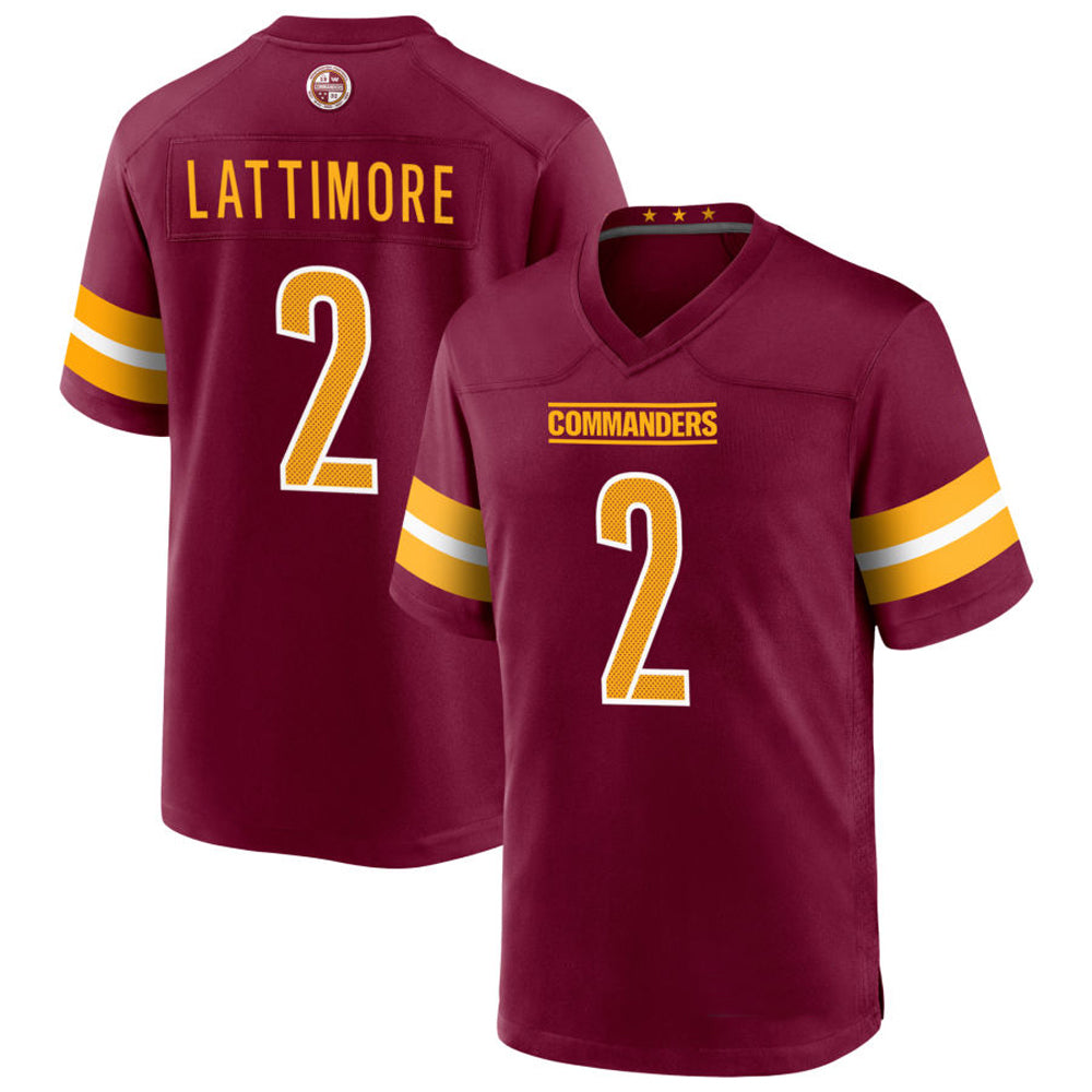 Custom #2 LATTIMORE Pro Stitched Jersey - Premium Edition