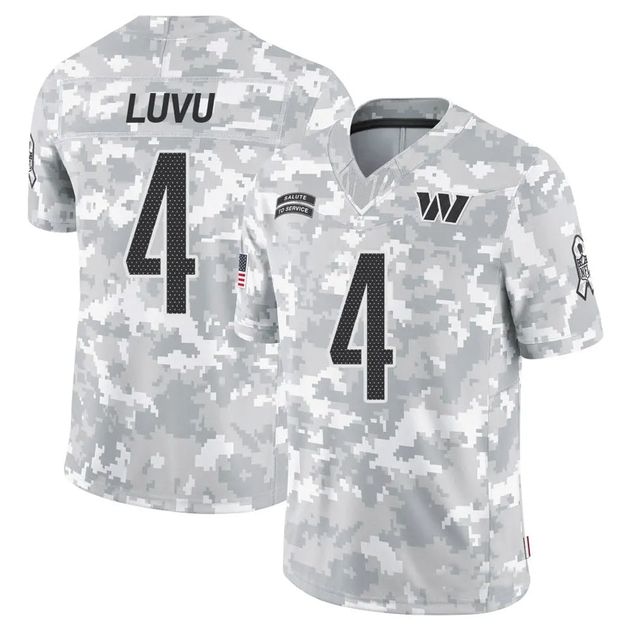 Custom #4 WAS Football Shirt Top