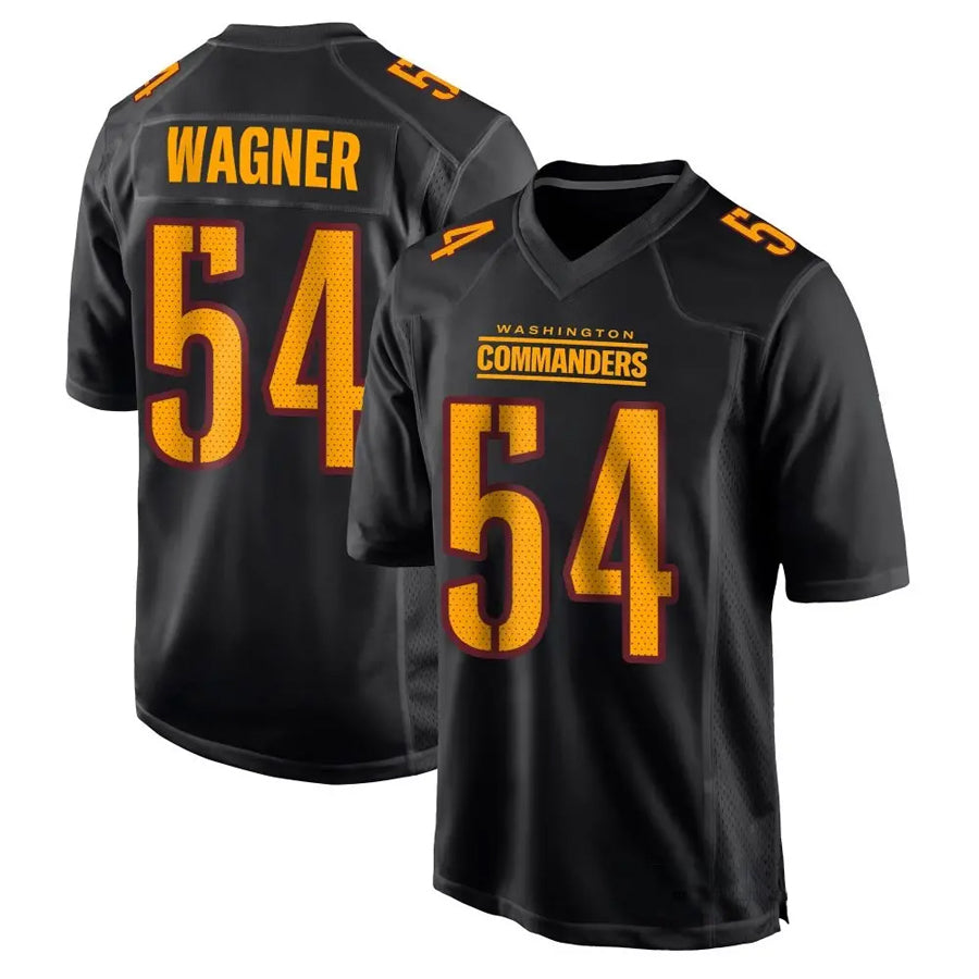 Custom #54 Carbon Black WAS Football Shirt Top