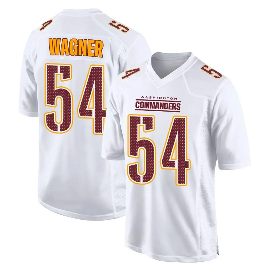 Custom #54 White WAS Football Shirt Top