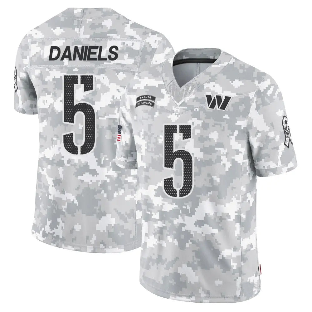 Custom #5 WAS Football Shirt Top